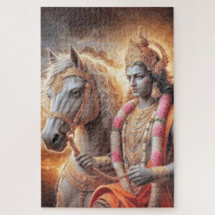Hindu God with Horse - Puzzle