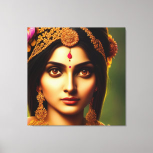Hindu Goddess Indrani - Venus Canvas Print