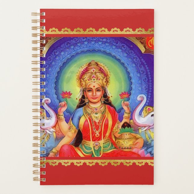 Hindu Goddess Lakshmi Maa Planner (Front)