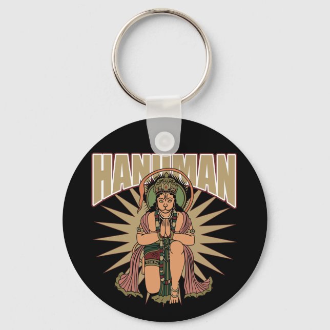 Hindu Hanuman Keychain (Front)