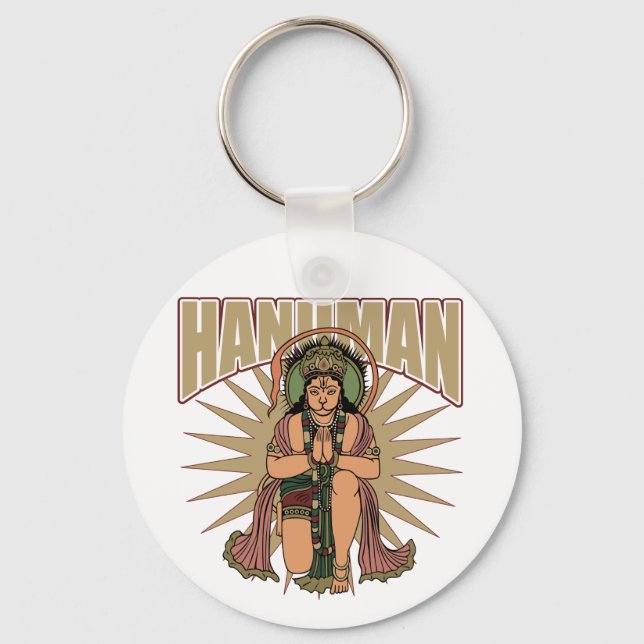 Hindu Hanuman Keychain (Front)