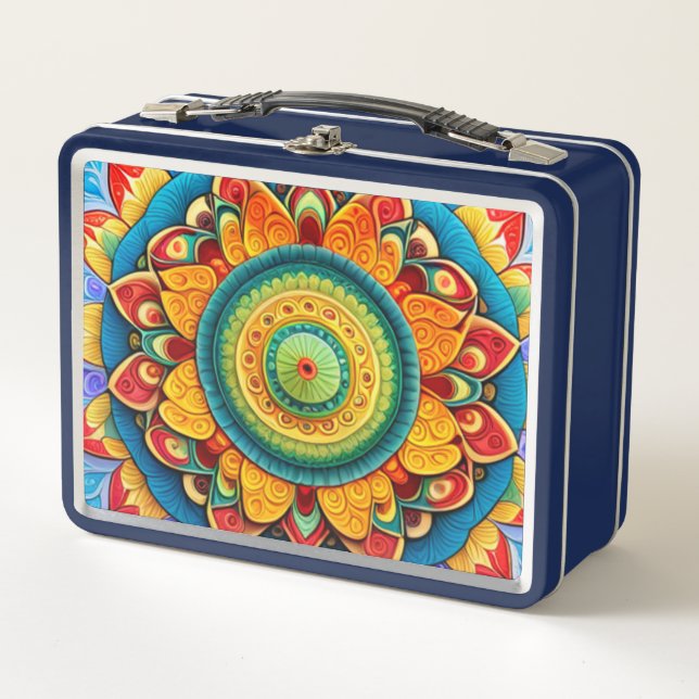 Hindu Holiday Collection Metal Lunch Box (Front)