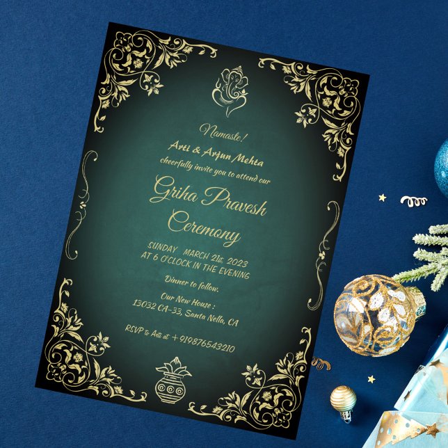 Hindu House Warming Griha Pravesh Invitation (Creator Uploaded)