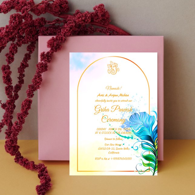 Hindu House Warming Griha Pravesh Invitation (Creator Uploaded)