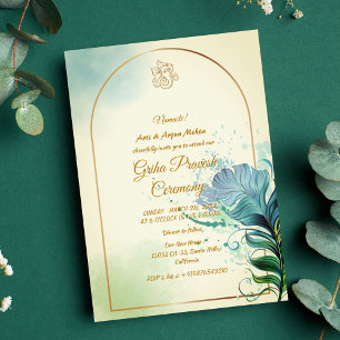 Hindu House Warming Griha Pravesh Invitation