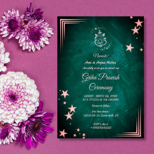 Hindu House Warming Griha Pravesh Invitation