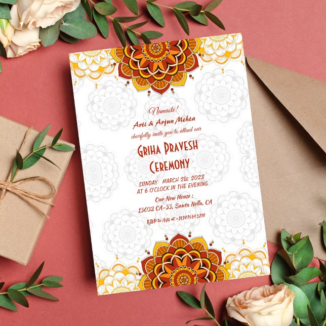 Hindu House Warming Griha Pravesh Invitation (Creator Uploaded)