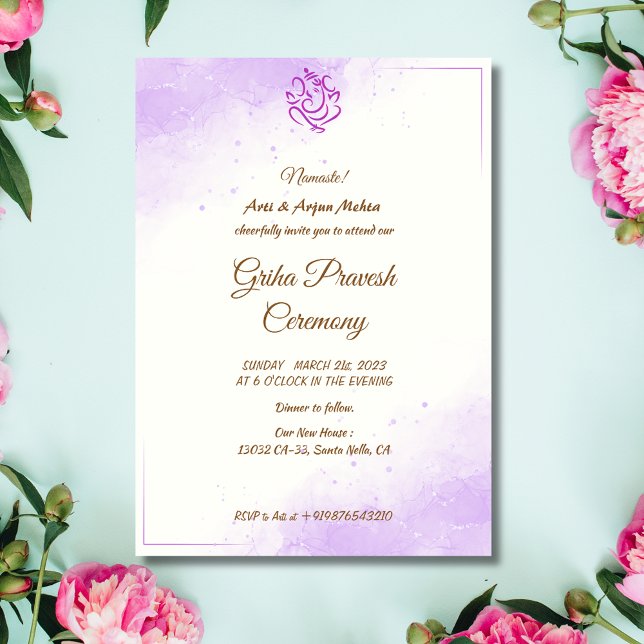 Hindu House Warming Griha Pravesh Invitation (Creator Uploaded)