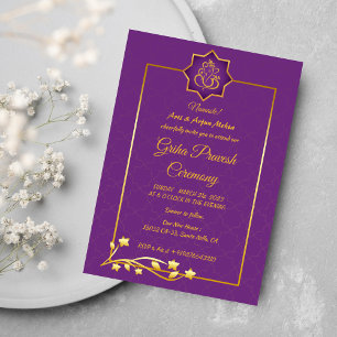 Hindu House Warming Griha Pravesh Invitation