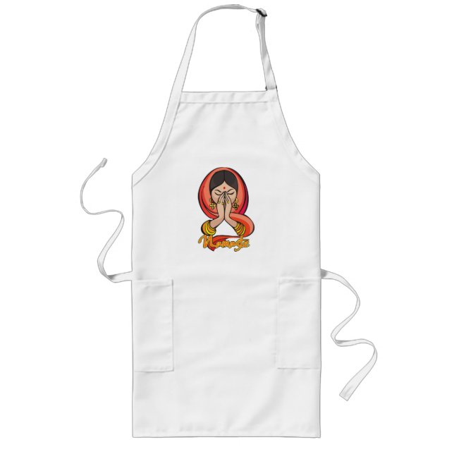 Hindu Namaste Long Apron (Front)