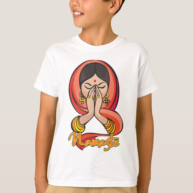 Hindu Namaste T-Shirt (Front)
