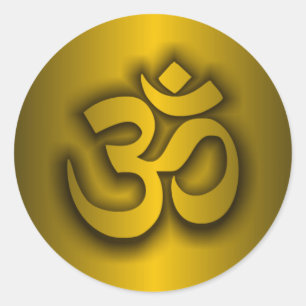 Hindu "Om" Classic Round Sticker