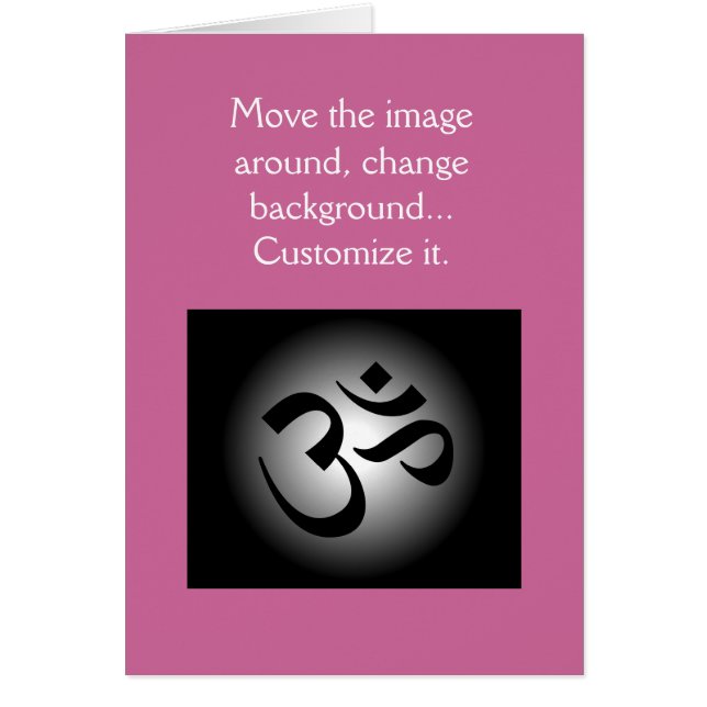 Hindu OM - Meditation Symbol (Front)