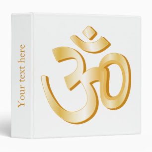 Hindu Om Symbol 10" x 11.75" Binder