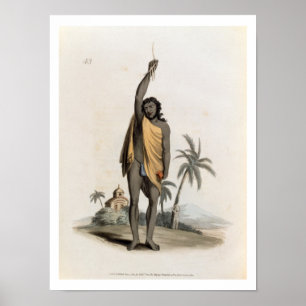 Hindu Priest, pub. by Edward Orme, 1804 (litho) Poster