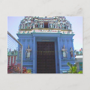 Hindu temple entrance, Little India Postcard