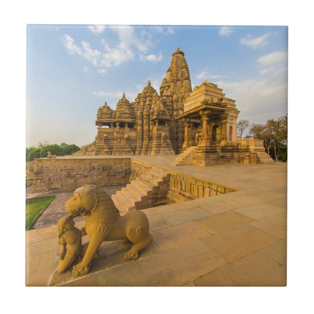Hindu Temples at Khajuraho Tile (Front)