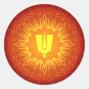 Hindu Tilak Sign Decorative Design Classic Round Sticker