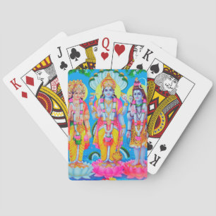 Hindu Trinity Brahma Vishnu Shiva Playing Cards