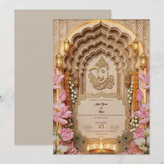 Hindu Wedding Invitation Templates Traditional