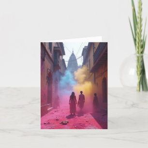 HINDU Why chase rainbows when there is HOLI  Thank You Card