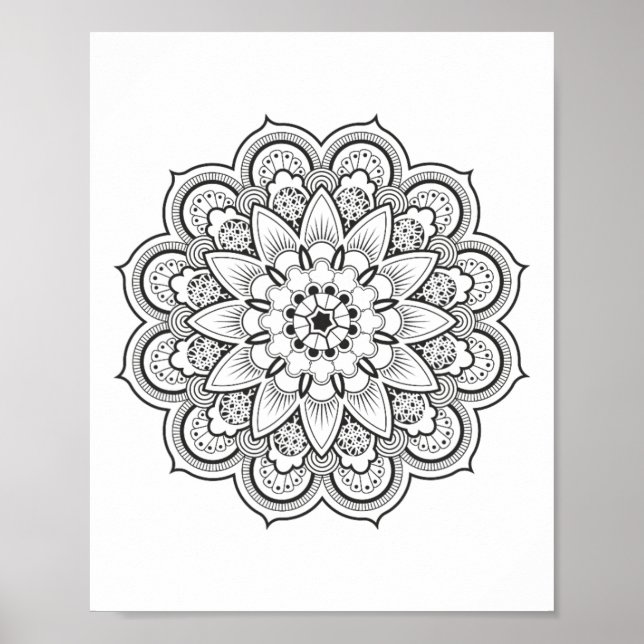 Hinduism Buddhism Star Mandala  Poster (Front)