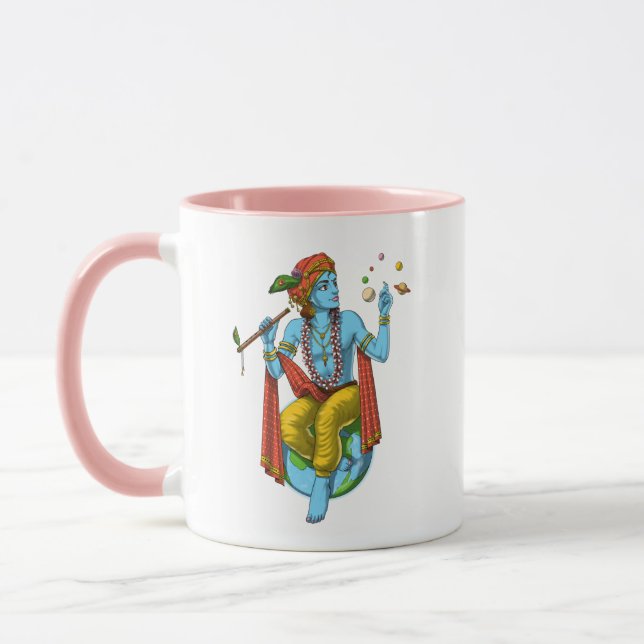 Hinduism Lord Krishna Mug (Left)