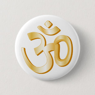 Hinduism Symbol 2 Inch Round Button