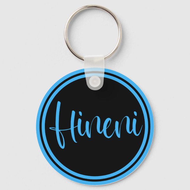 Hineni - Here I Am Keychain (Front)