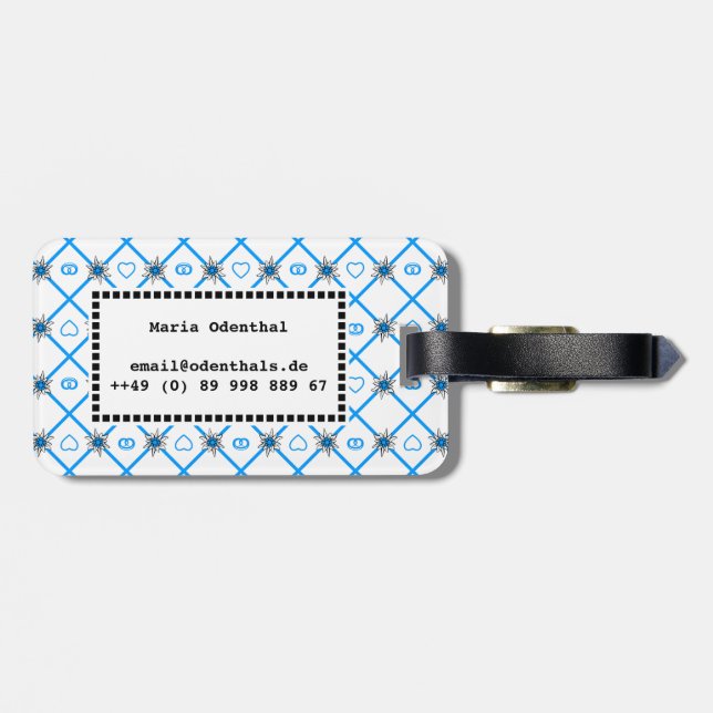 Hint to Bavaria Luggage Tag (Back Horizontal)