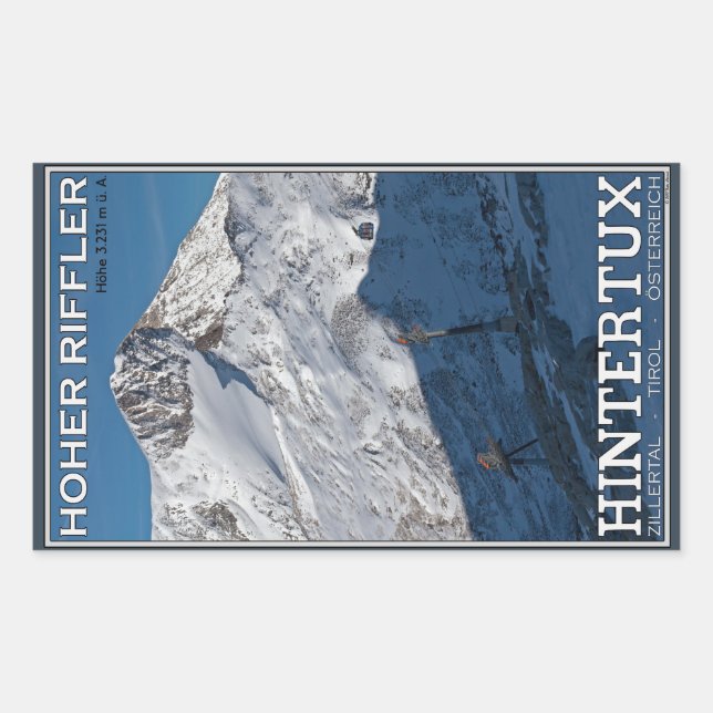 Hintertux - Hoher Riffler Sticker (Front)
