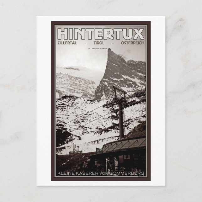 Hintertux - Kleine Kaserer Postcard (Front)