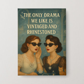 Hints of Violet Vintage Rhinestone Drama Pin