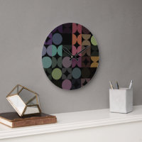 Hip Abstract Half Circles Fusion Art Pattern