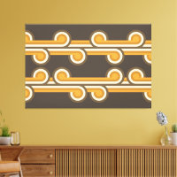 Hip Abstract Wave Curls Industrial Fusion Fine Art