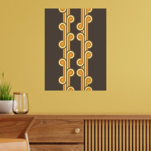 Hip Abstract Wave Curls Industrial Fusion Fine Art Foil Prints