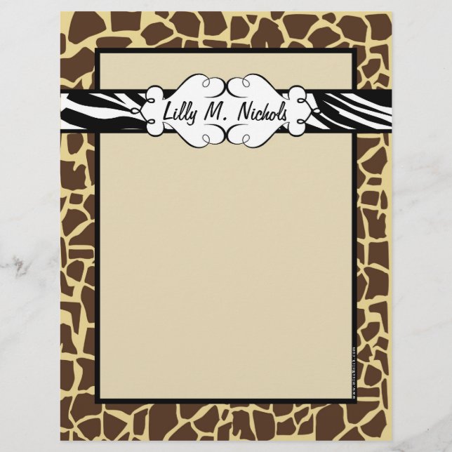 Hip and Chic Animal Print (Front)