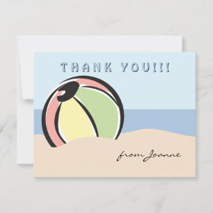 Hip and Fun Beach Ball Note Card