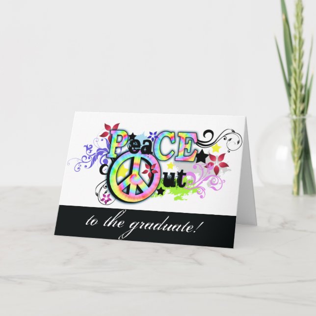 Hip and Groovy PeaCE OUT Card (Front)