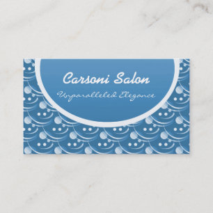 Hip and Stylish Business Card, Light Blue Card