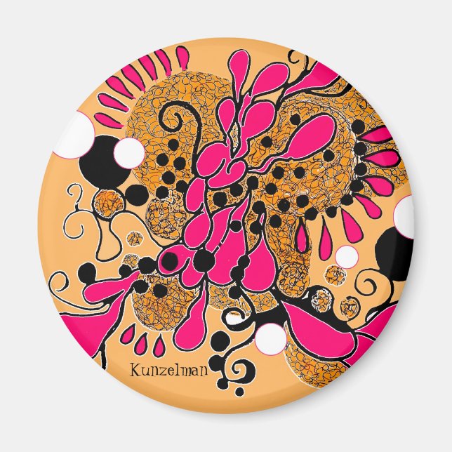 "HIP" ART MAGNET (Front)