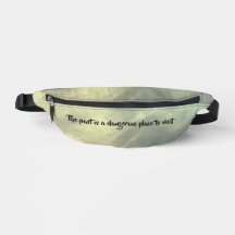 Hip bag with hidden pocket -water print