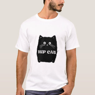 HIP BLACK CAT CATS lover design T-Shirt
