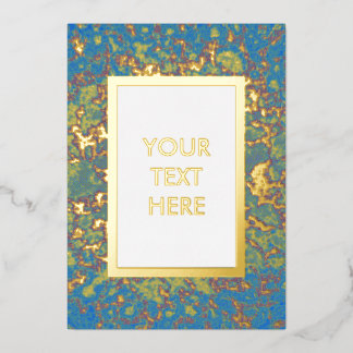 Hip Carte moderne avec Artsy Design Foil Invitatio