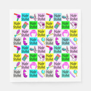HIP, CHIC, AND UNIQUE HAIR STYLIST NAPKIN