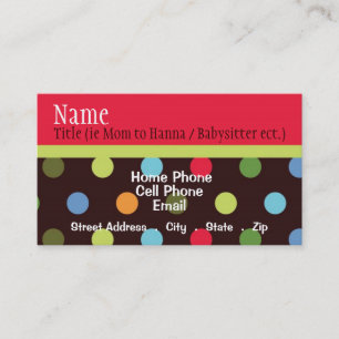 Hip Chick Business Card