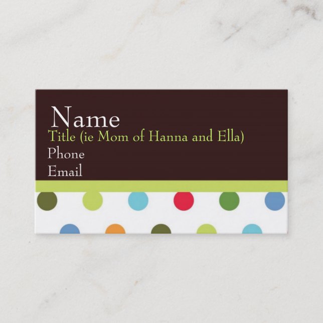 Hip Chick Mommy Card (Front)