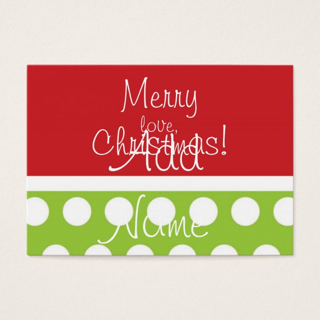 Hip Christmas Gift Tags (Front)