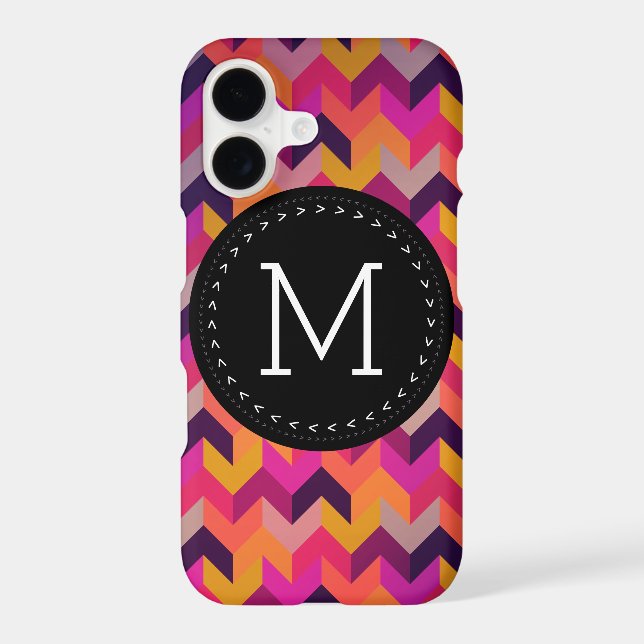 Hip Colourful Geometric Pattern Customized Monogra (Back)