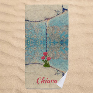 Hip et Joli Rose de la serviette de plage de béton